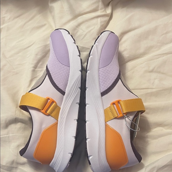 Alegria Iris Sneakers with Purple and Orange Accents - Picture 4 of 6